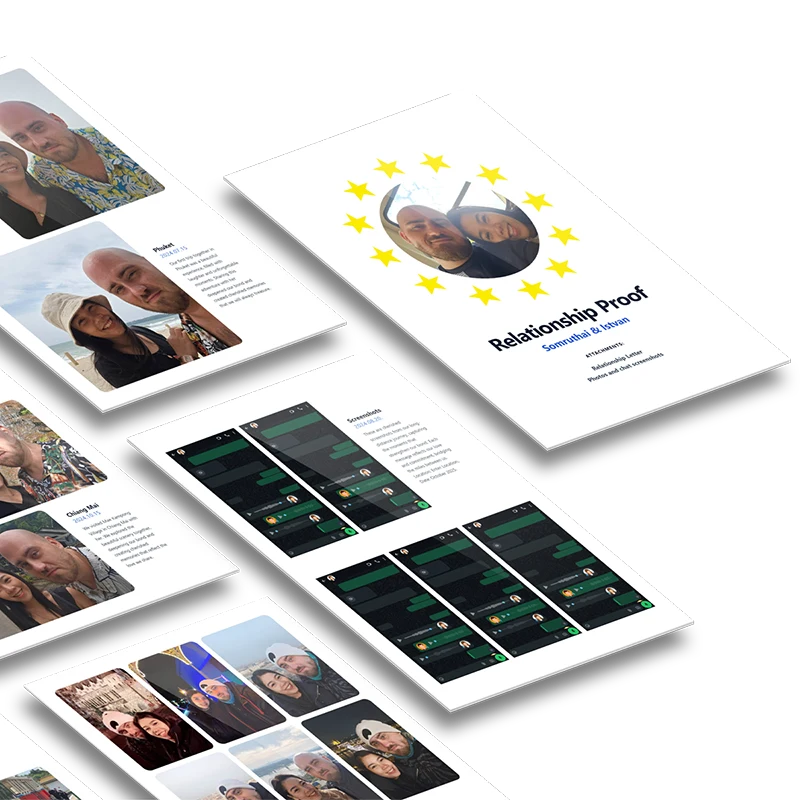 Visa Album Dossier Mockup